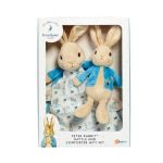 Плюшена играчка и одеяло за гушкане Зайчето Питър - Rainbow Designs