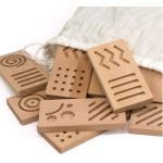 Andreu Toys Дървено сензорно домино с едри плочки - Image 2