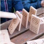 Andreu Toys Дървено сензорно домино с едри плочки - Image 5