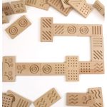 Andreu Toys Дървено сензорно домино с едри плочки - Image 3