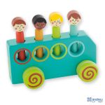 Andreu Toys Дървен автобус, Нагоре-Надолу - Image 2