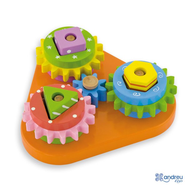 16346_01 Andreu Toys Игра с форми и зъбни колела - Image 1