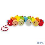 Andreu Toys Цветна гъсеница с въженце за дърпане - Image 2