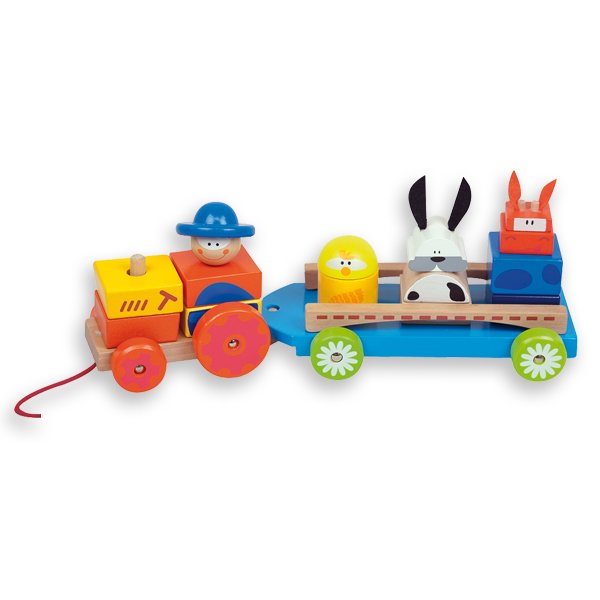 16352 Andreu Toys Цветен трактор с животни - Image 1