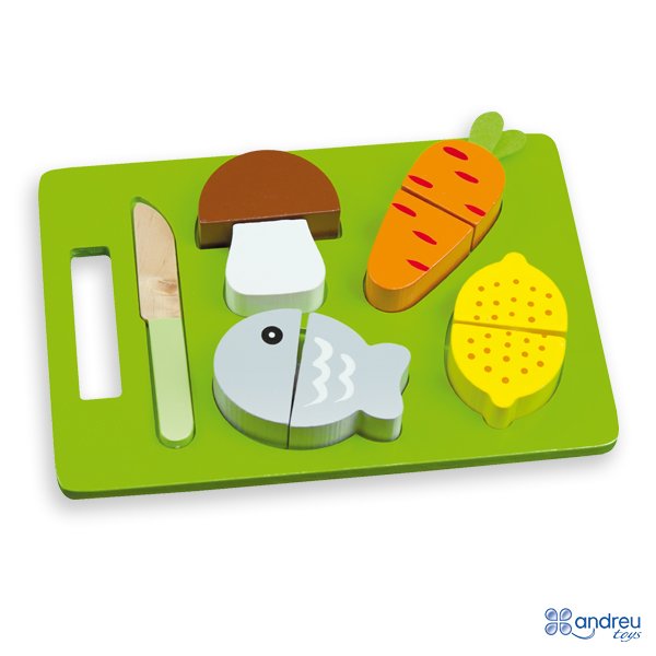 16403_01 Andreu Toys Комплект с хранителни продукти за рязане - Image 1