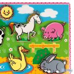 Дървен пъзел Животните във фермата - Andreu Toys - Image 2