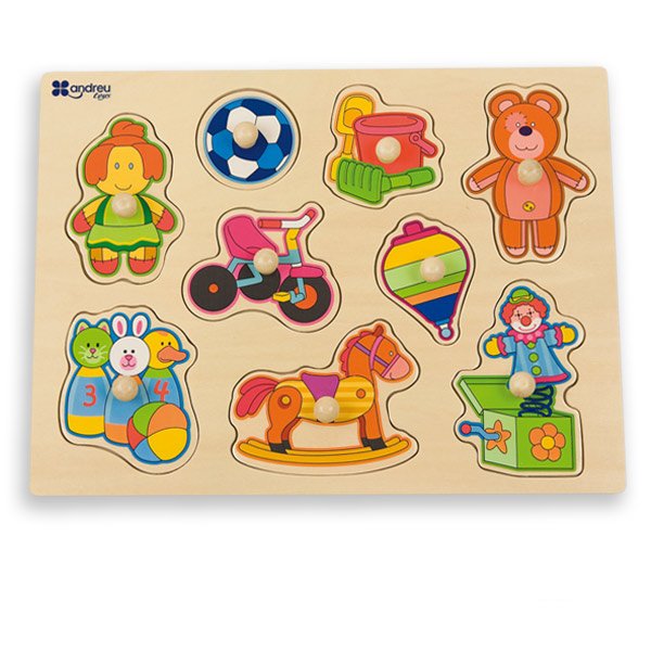 16454_1 Andreu Toys Дървен пъзел с играчки - Image 1