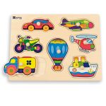 Andreu Toys Дървен пъзел с транспортни средства - Image 2