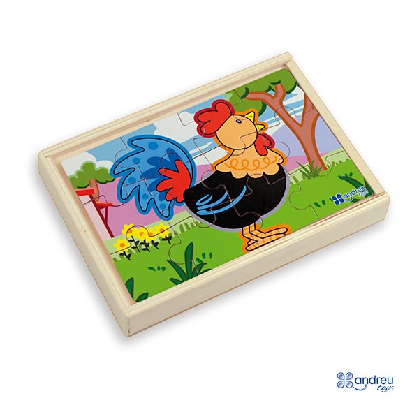 16461_227_1 Andreu Toys Комплект от 4 пъзела в кутия, Ферма - Image 1