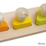 Andreu Toys Образователен пъзел с цветни триъгълници - Image 3