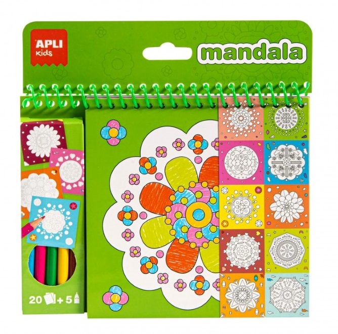 17151-apli-kids-knizhka-za-risuvane-mandala APLI Kids Книжка за оцветяване, Мандала