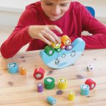 APLI Kids Дървена игра за баланс с пингвини - Image 2