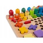 Iso Trade Дървена образователна игра с рибки, числа и фигури - Image 6