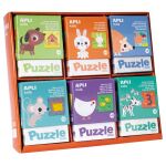 APLI Kids Детски пъзел, Противоположности с животни - Image 2