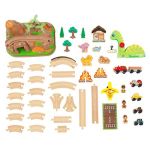 Дървен влак с релси и динозаври, KidKraft - Image 6