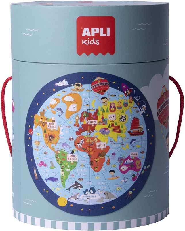 18201-puzel-karta-na-sveta-apli-kids APLI Kids Детски пъзел, Карта на света
