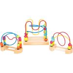 Small Foot Дървени лабиринти с мъниста, 3 броя