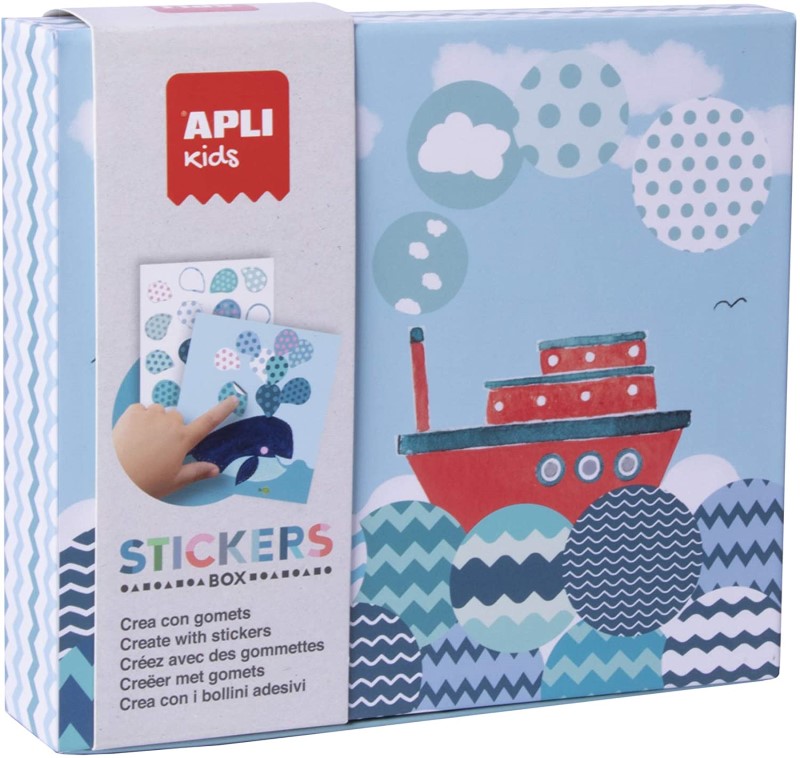 18363-apli-kids-risunki-s-stikeri-korab APLI Kids Игра с цветни стикери, Кораб
