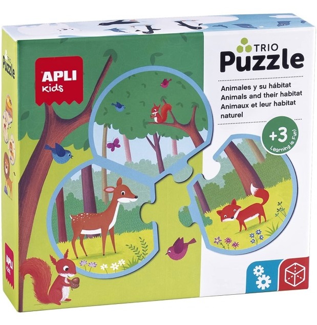 18821-detski-puzel-trio-zhivotni-aply-kids APLI Kids Детски пъзел, Трио животни