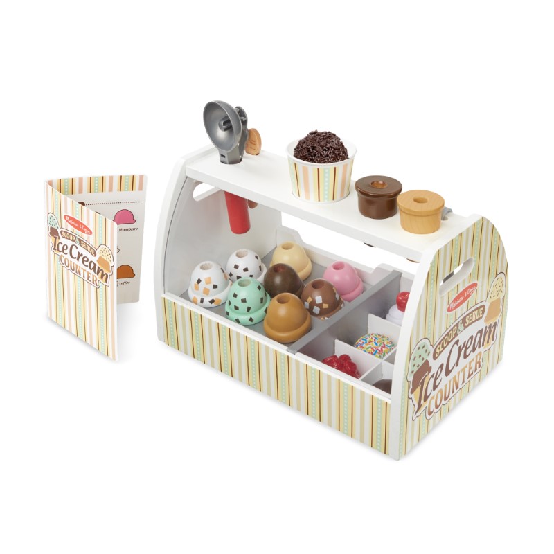 19286-dyrven-komplekt-za-sladoled-melissa-and-doug Melissa & Doug Дървен щанд за сладолед - Image 1