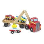 Melissa & Doug Дървен автовоз с коли - Image 3
