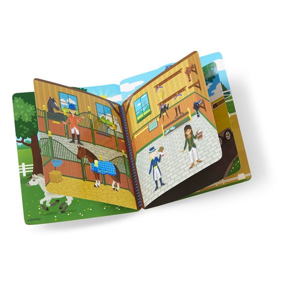 19410-1 Melissa & Doug Книжка със стикери Конна езда - Image 1