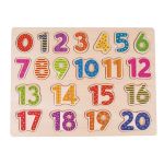 Lelin Toys Дървен пъзел с числа - Image 3