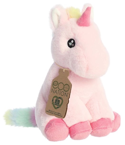 201134A-plushena-eco-igrachka-ednorog-aurora Aurora Плюшен Еднорог, 23 см, ECO серия