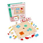 Lelin Toys Магнитен пъзел с цветни форми