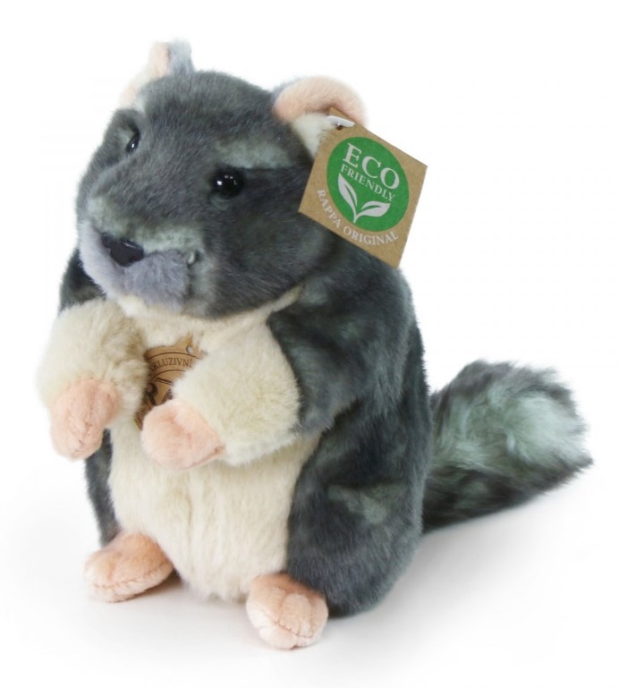204447-plushena-igrachka-chinchila Плюшена чинчила, 15 см - Rappa 204447