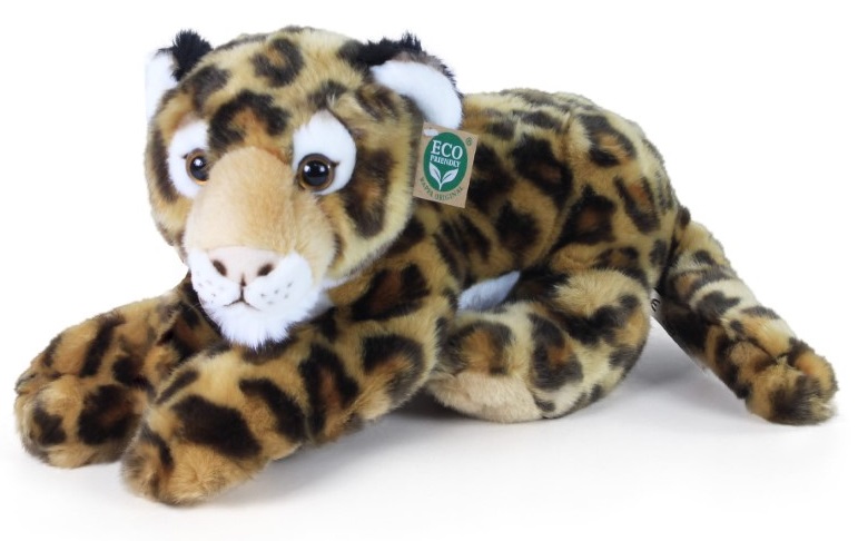 211728-plushen-leopard-40-sm-rappa Плюшен лежащ леопард, 40 см Rappa