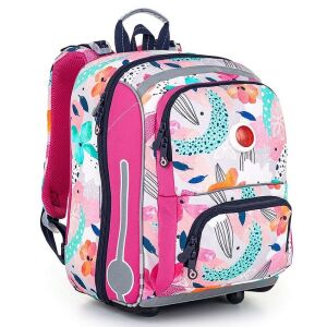 Topgal Ученическа раница с цветя Bebe 22001
