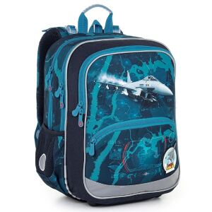 Topgal Ученическа раница със самолети Bazi