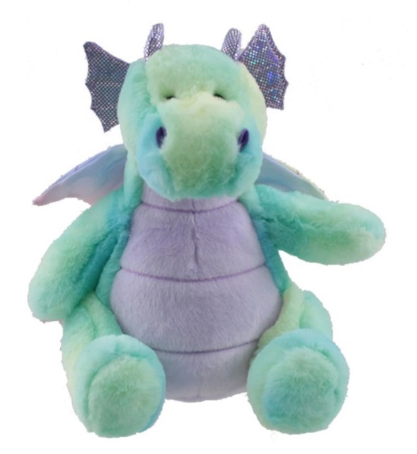 220627A-plushen-drakon-zelen-aurora Aurora Плюшен Зелен дракон, 22 см