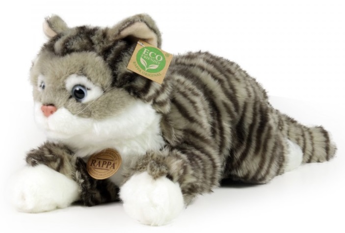 221154-plushena-siva-tabi-kotka-rappa Плюшена сива таби котка, 40 см - Rappa