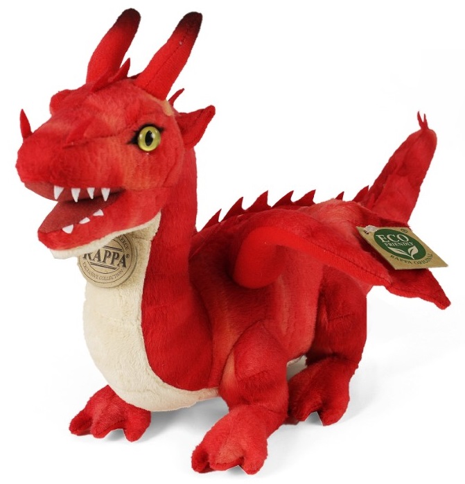 221574-plushen-cherven-drakon-40-sm-rappa Плюшен червен дракон, 40 см - Rappa