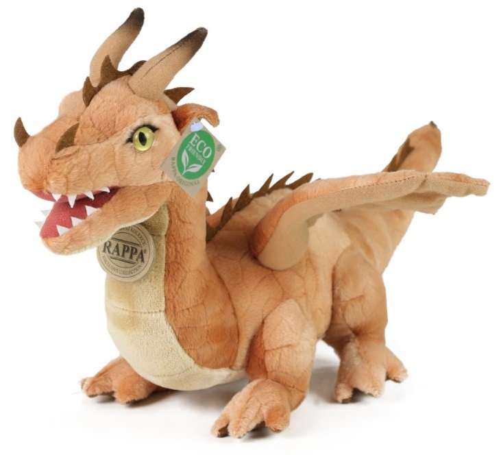221581-plushen-kafyav-drakon-40-sm-rappa Плюшен кафяв дракон, 40 см - Rappa