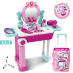 Buba Детска тоалетка с гримове в куфарче, розова