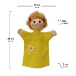 Кукла за театър MUBrno - Момиче с жълта рокля - Image 3
