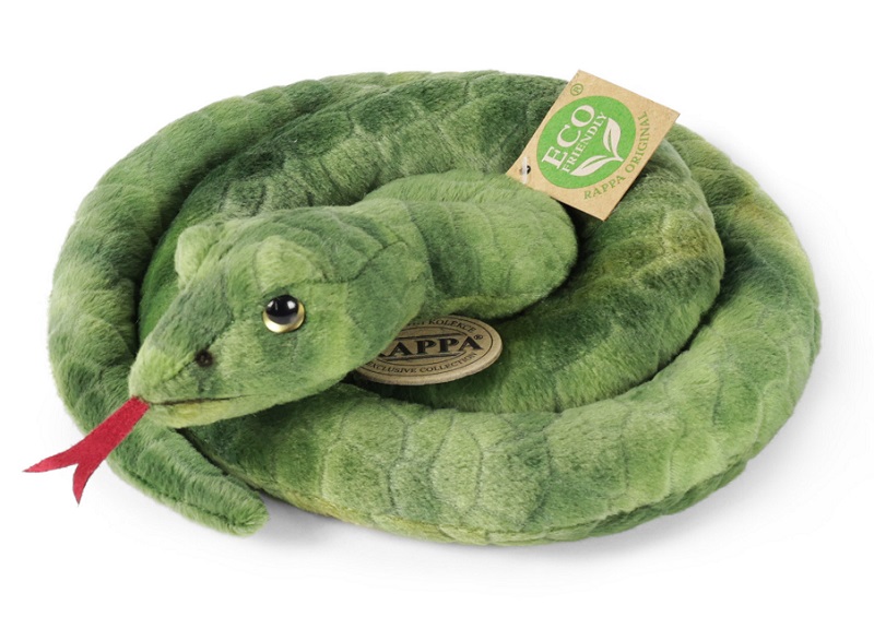 230125-plushena-zelena-zmiya-rappa-1 Плюшена зелена змия, 90 см - Rappa