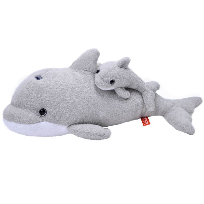 24094-plyushena-igrachka-delfin-mama-i-bebe-wild-republic-1 Плюшена играчка Wild Republic, Делфин мама и бебе, 38 см