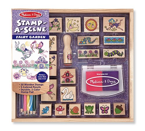 2424 Melissa & Doug Дървени печати Феи - Image 1