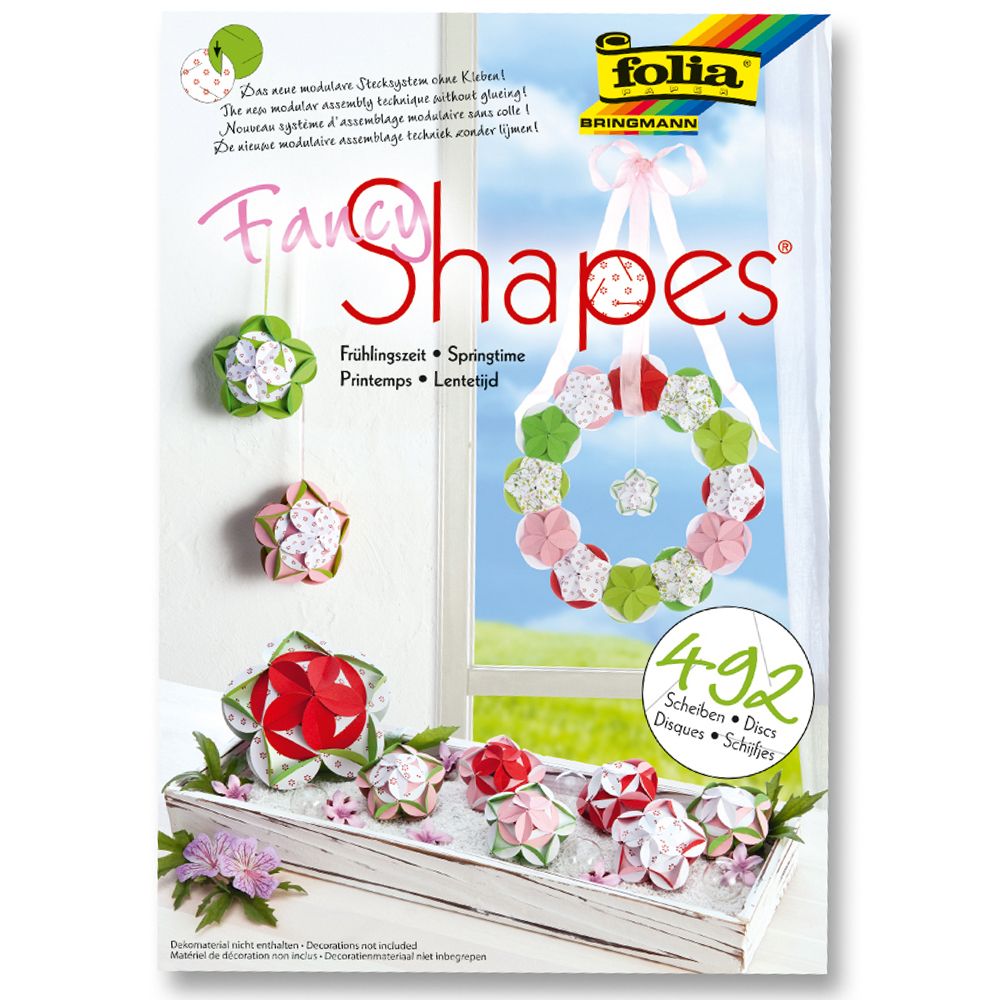 25009 Folia Комплект за изработка на декорации, Fancy Shapes
