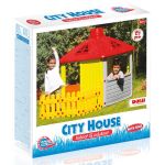 Dolu Toys Детска градинска къща с ограда, жълта - Image 3