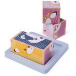 BIGJIGS Дървени кубчета с горски животни