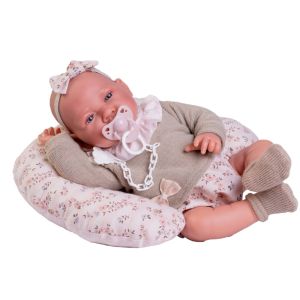 Кукла бебе Лили с биберон и възглавничка Antonio Juan 33116
