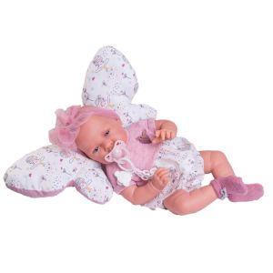 Кукла бебе Лили с биберон и възглавничка, Antonio Juan 33224
