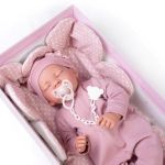 Antonio Juan Спящо бебе Луна с биберон и одеяло 6