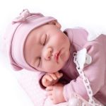 Antonio Juan Спящо бебе Луна с биберон и одеяло 3