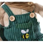 Heunec Плюшено мече с гащеризон, 35 см - Image 4